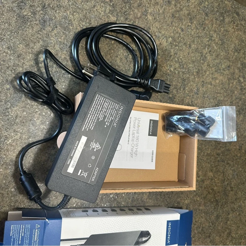 Insignia Black Laptop Charger - 180W